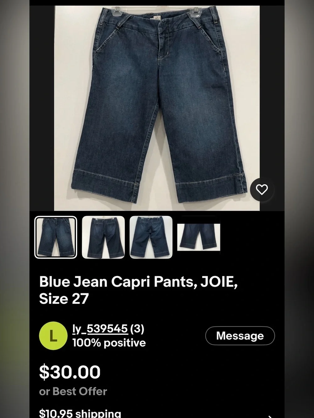 🌞 Gap Vintage 90s y2k Blue Denim Bermuda Shorts with a big cuff women size 12